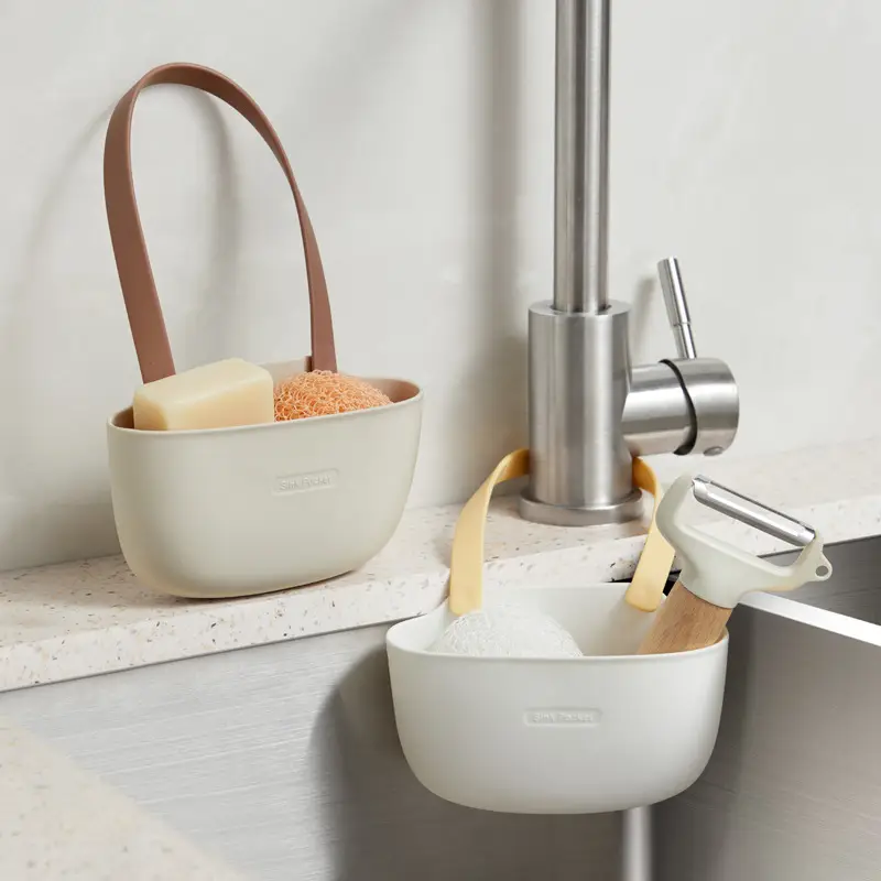 Double Layer Hanging Sink Basket for Kitchen Drainage - Image 3