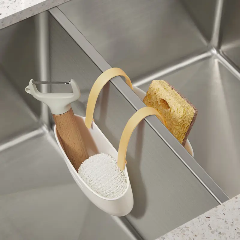 Double Layer Hanging Sink Basket for Kitchen Drainage - Image 4