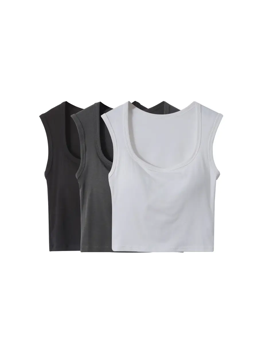 Women Sleeveless Vests Black White 2023 - Image 5