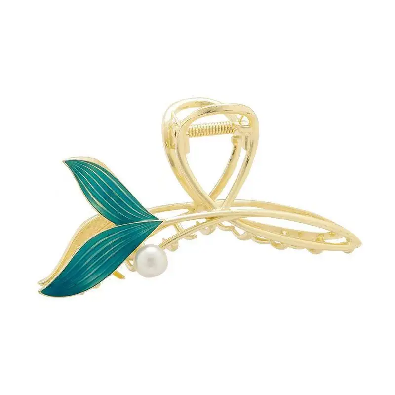 Blue Pearl Fishtail Hairpin for Women - Image 6