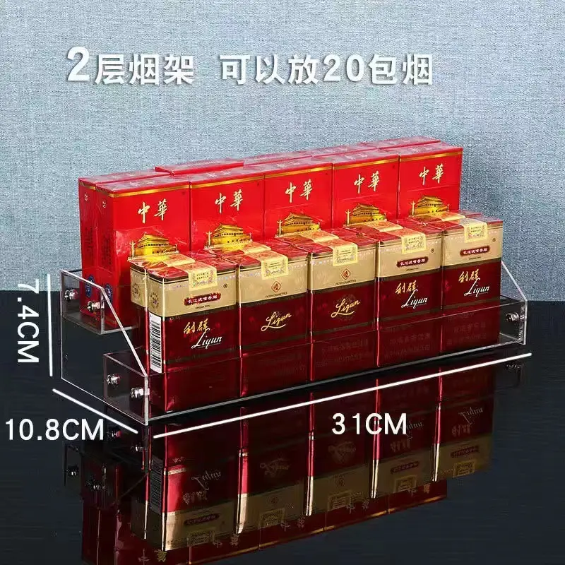 7 Layer Acrylic Cosmetics Display Rack Red Packets 28.5cm - Image 2