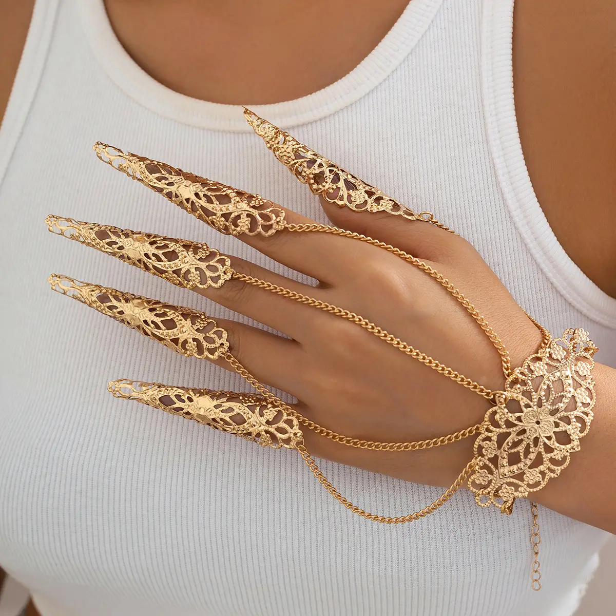 Gothic Style Metal Chain Bracelet for Women - Image 6