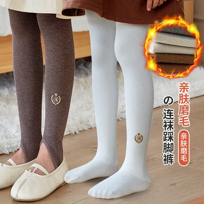 Girls Cotton Leggings Thin Velvet Thickeneded - Image 12