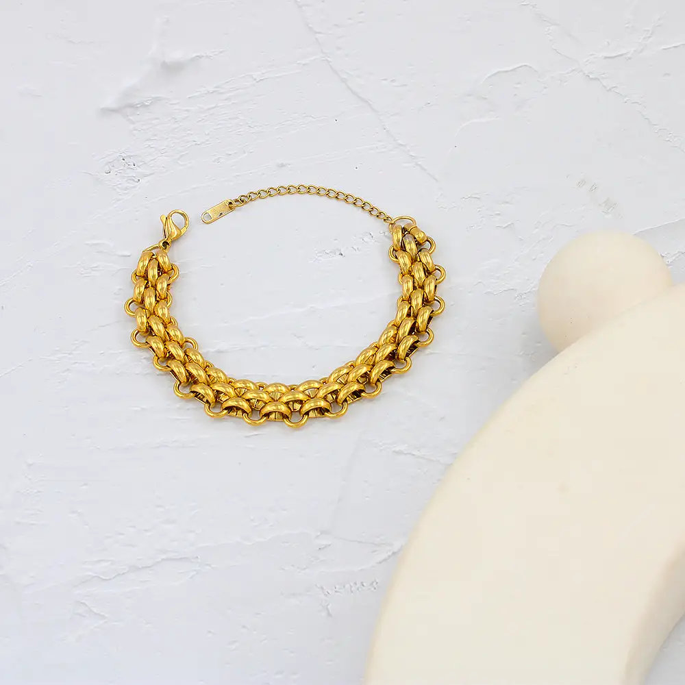 18K Gold Plated European Style Choker Bracelet