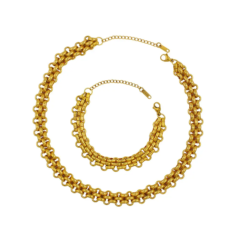 18K Gold Plated European Style Choker Bracelet — feature 13