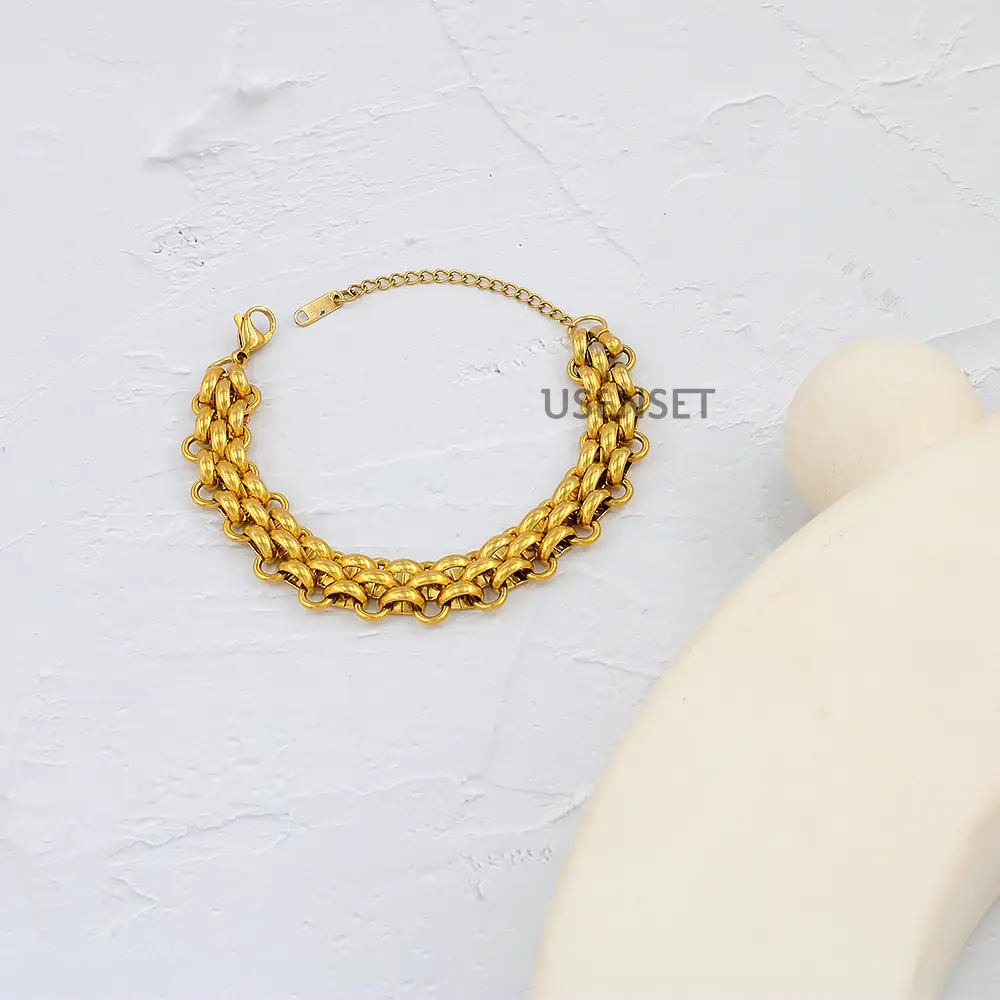 18K Gold Plated European Style Choker Bracelet — feature 11