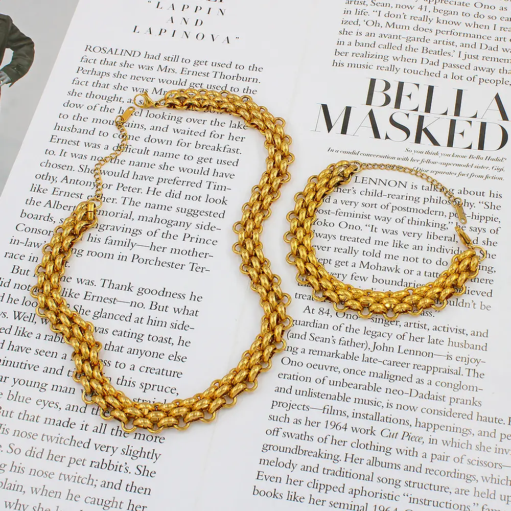18K Gold Plated European Style Choker Bracelet — feature 6