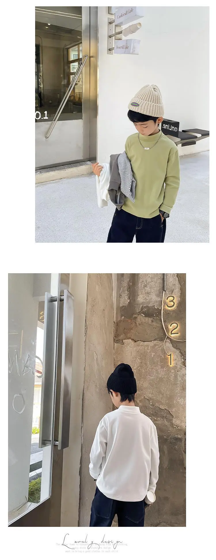 2025 Boys Thermal T-Shirt White Long Sleeve Winter — feature 9