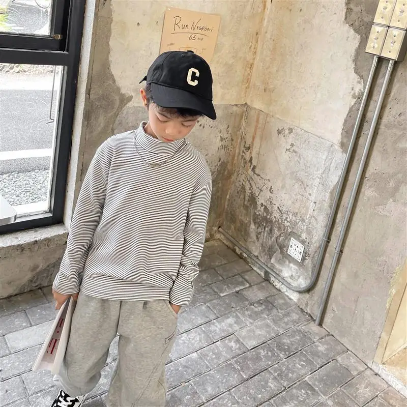 2025 Boys Thermal T-Shirt White Long Sleeve Winter - Image 2