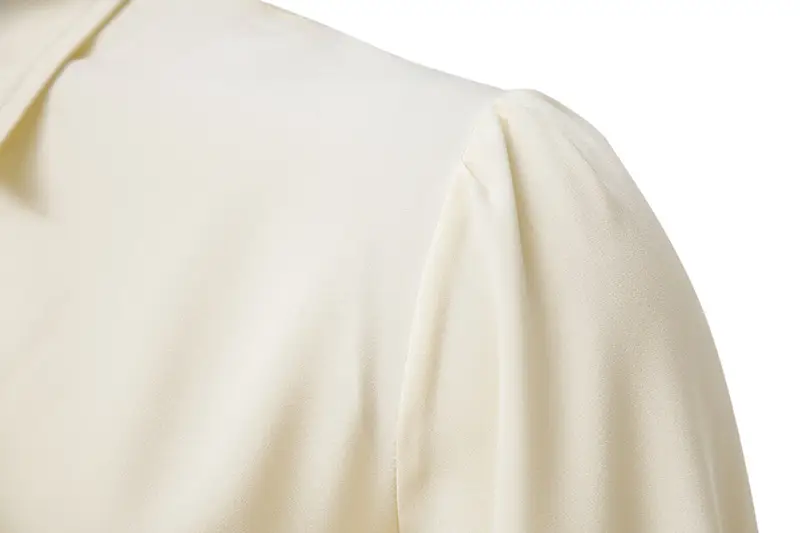 2025 Summer Men's Long Sleeve Steampunk Ruffled Shirt White Black Yellow — feature 16