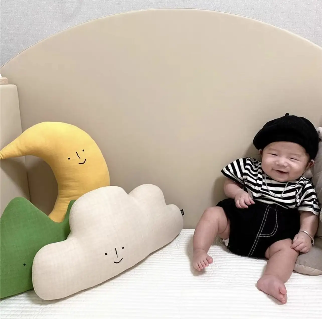 Nordic Moon Pillow for Baby Bed Anti-Collision Cartoon Cushion - Image 6