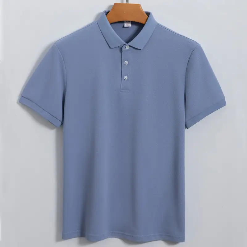 Men's Lavender Quick-Drying UV Sunscreen Polo Shirt - Image 2