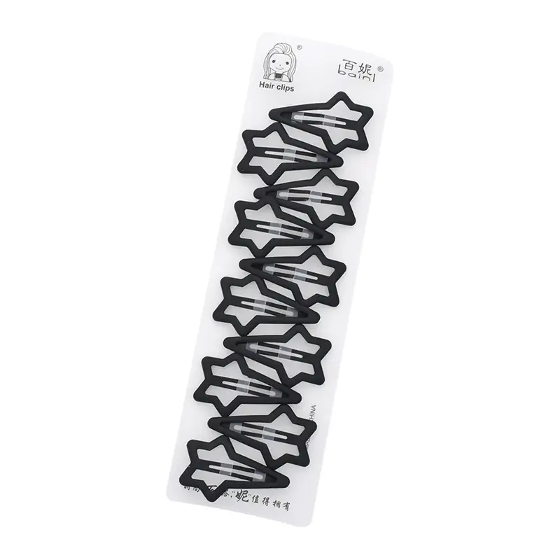 Girls Black Hair Clip for Front & Back Use - Image 9