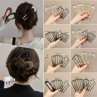 Girls Black Hair Clip for Front & Back Use — feature 11