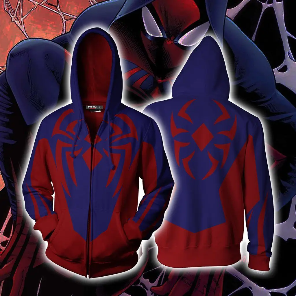 Spiderman Hoodie Red Black Classic Pullover - Image 18