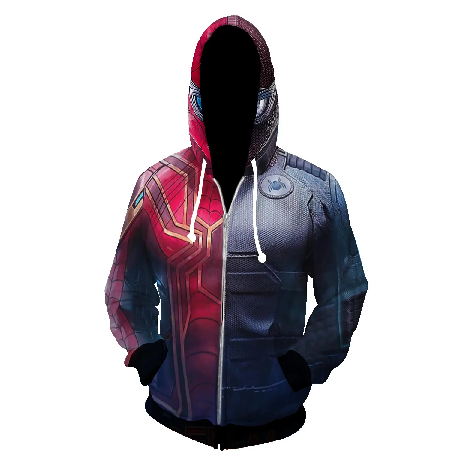 Spiderman Hoodie Red Black Classic Pullover - Image 20