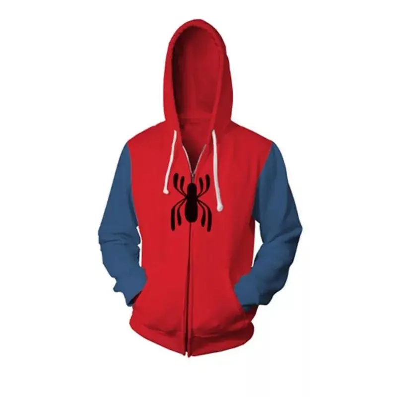 Spiderman Hoodie Red Black Classic Pullover - Image 21