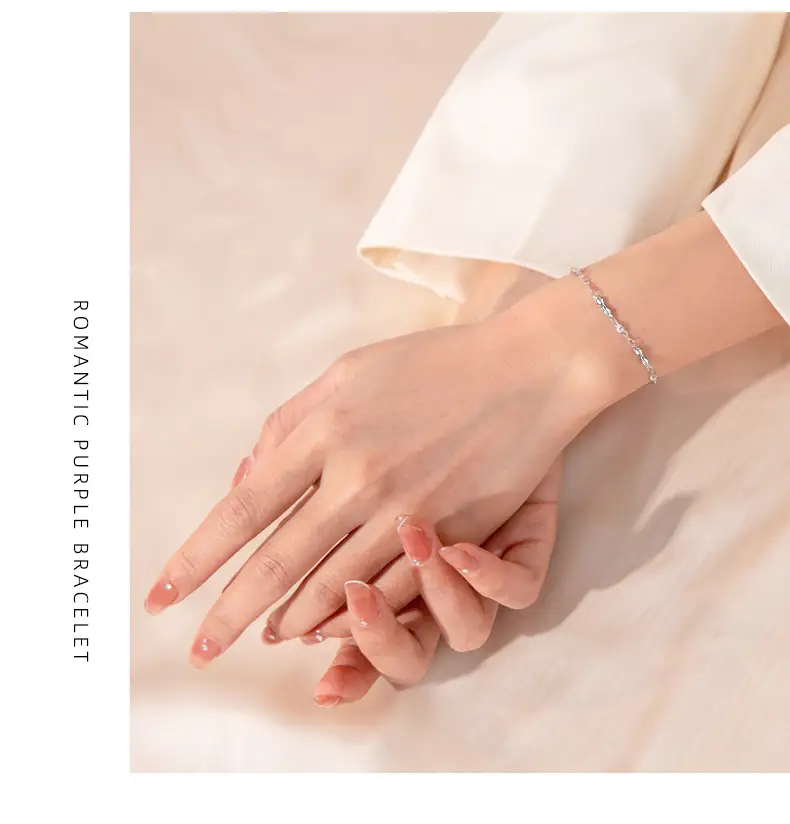 S925 Sterling Silver Star and Moon Couple Bracelet for Women, High-End, Versatile Wrist Jewelry, Hand Jewelry, Sterling Silver Bracelet Wholesale — feature 12
