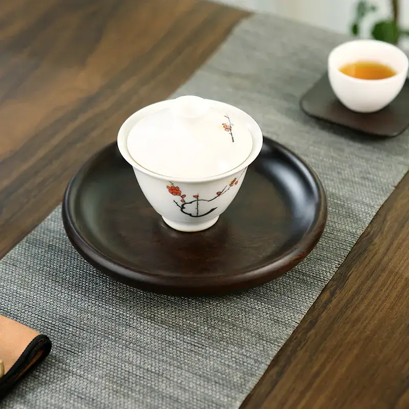 Eony Solid Wood Dry Bubble Pot with Bamboo Mat - Image 2