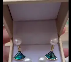 Natural Freshwater Pearl Earrings Joker Small Skirt - Image 2