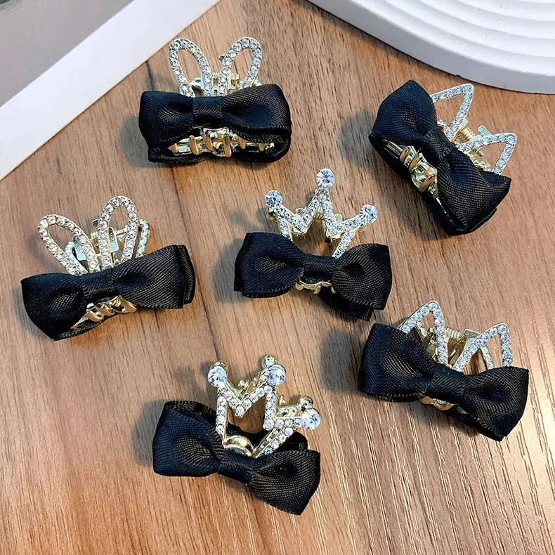 2025 High Ponytail Clip with Double-Sided Bow for Women