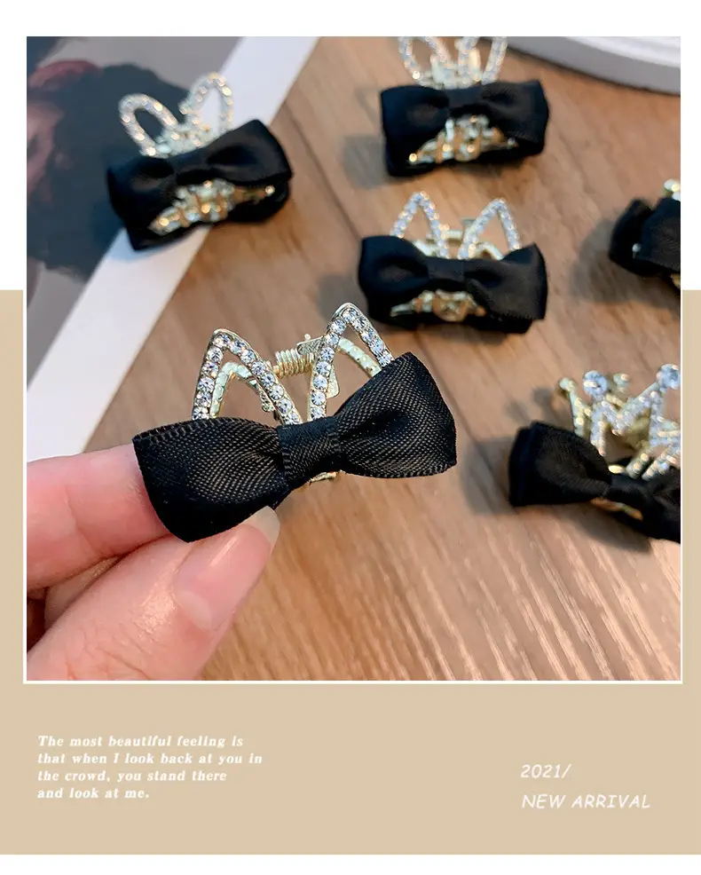 2025 High Ponytail Clip with Double-Sided Bow for Women — feature 10