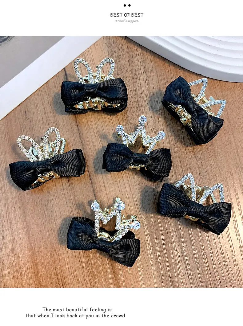 2025 High Ponytail Clip with Double-Sided Bow for Women — feature 11