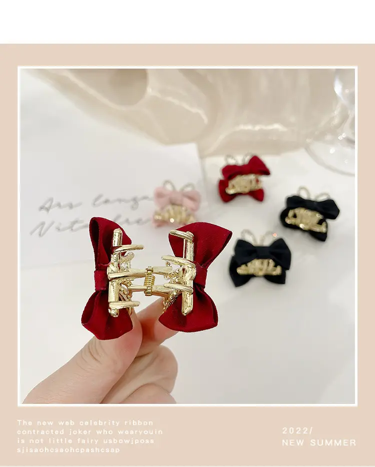 2025 High Ponytail Clip with Double-Sided Bow for Women — feature 12