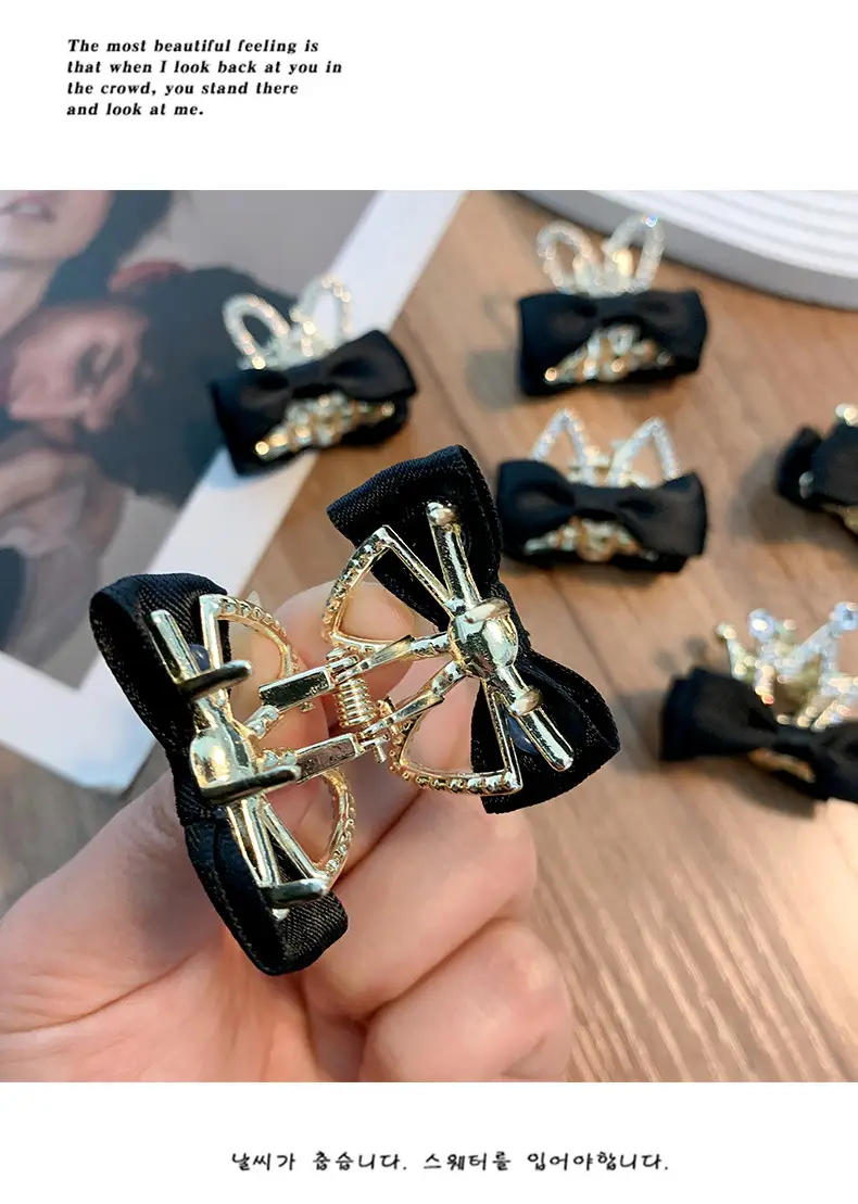 2025 High Ponytail Clip with Double-Sided Bow for Women — feature 9