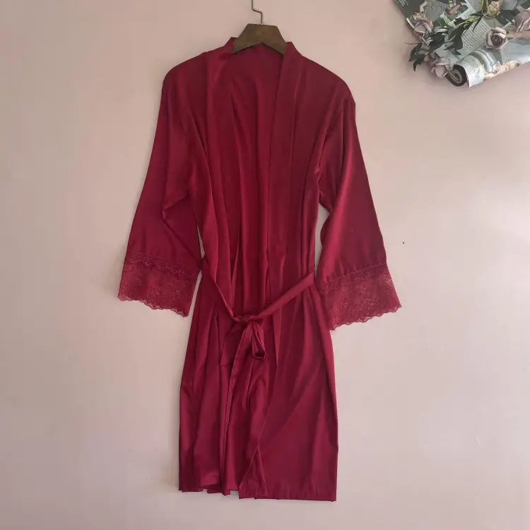 2022 Silk Nightgown for Women Summer Pajamas - Image 3