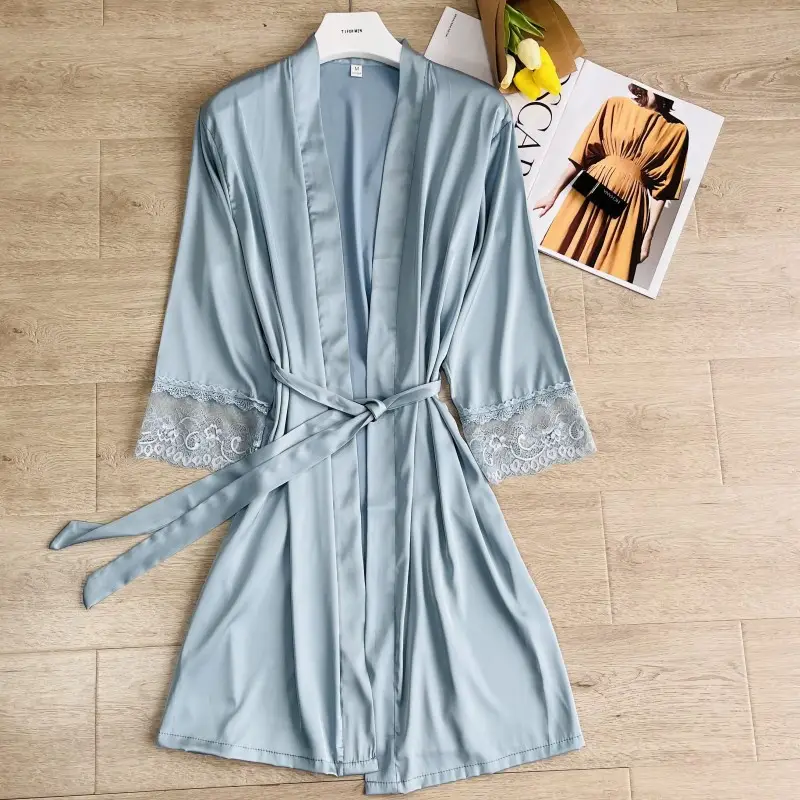 2022 Silk Nightgown for Women Summer Pajamas - Image 6
