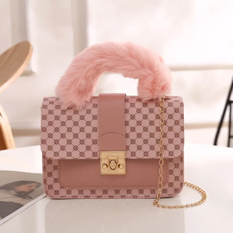 Women's Mao Mao Chain Bag White Gold Pattern - Image 5