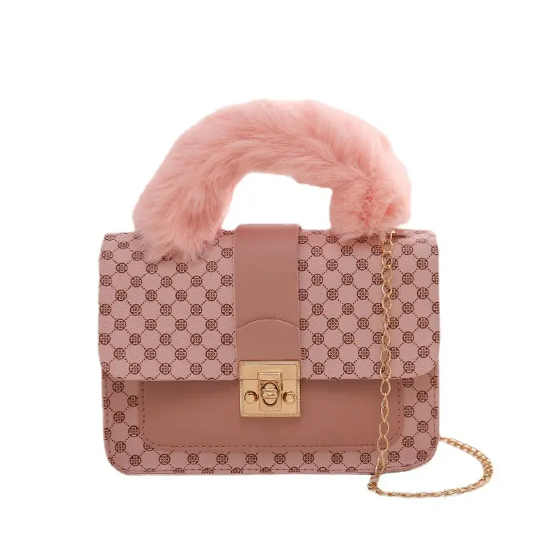 Women's Mao Mao Chain Bag White Gold Pattern - Image 8