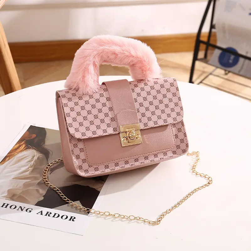 Women's Mao Mao Chain Bag White Gold Pattern - Image 3