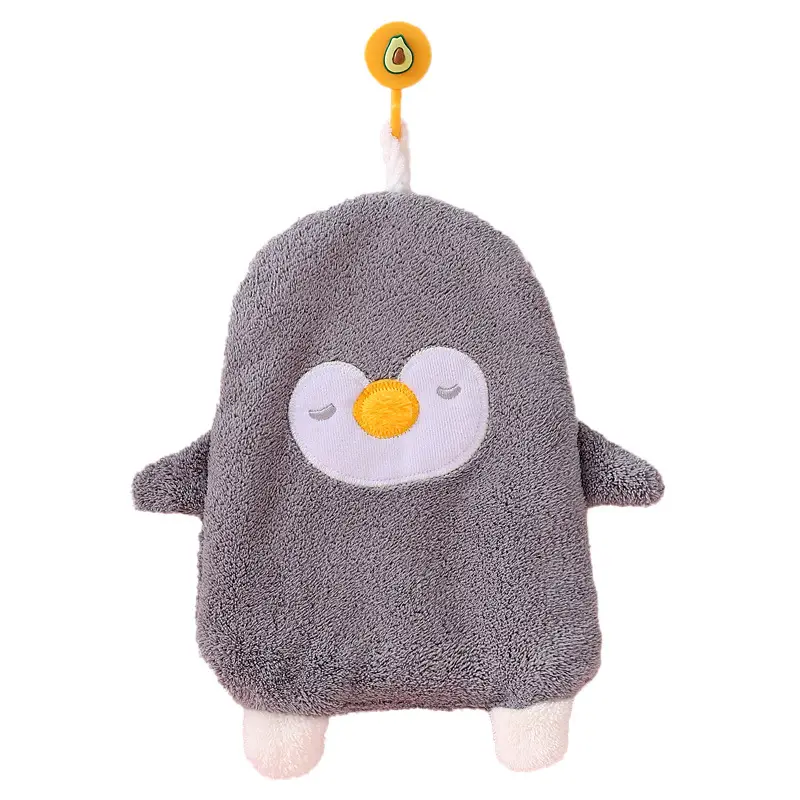 Blue Cute Hand Towel for Kids Absorbent Thickened - Image 9