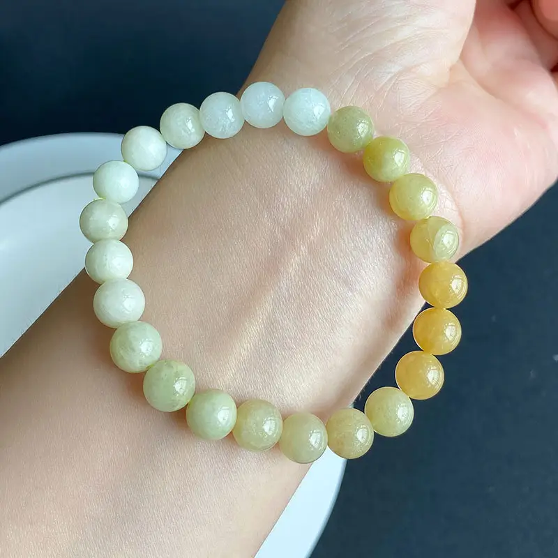 Jingyao Multi-Color Beryl Bracelet with Yellow Gradient - Image 4