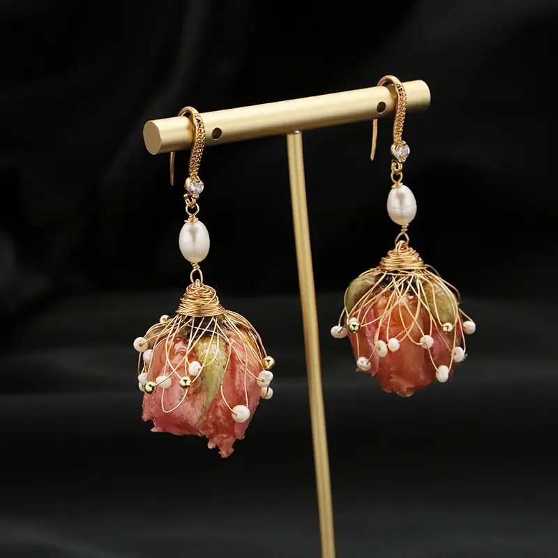 Natural Pearl Earrings Ancient Style Wholesale - Image 14