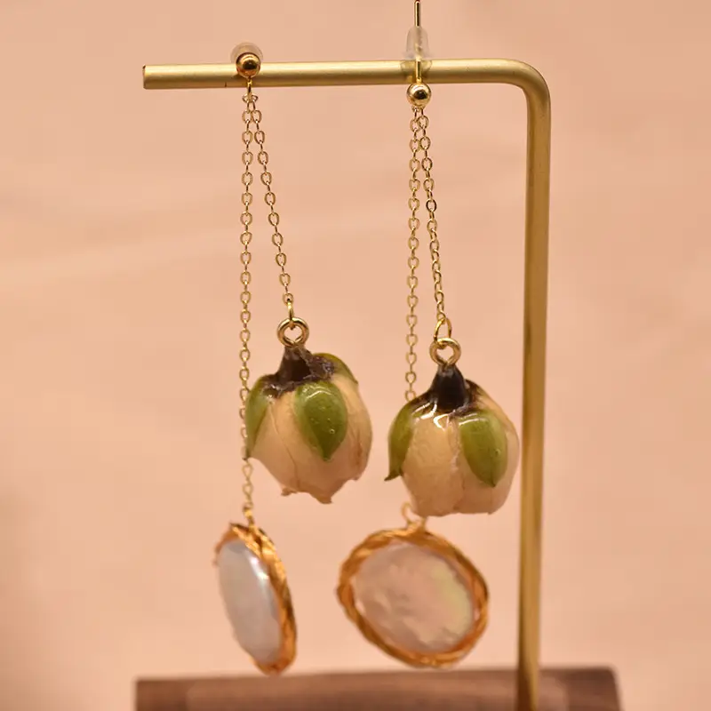 Natural Pearl Earrings Ancient Style Wholesale - Image 11