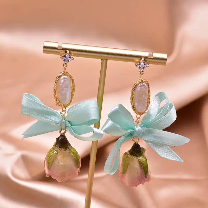 Natural Pearl Earrings Ancient Style Wholesale - Image 12