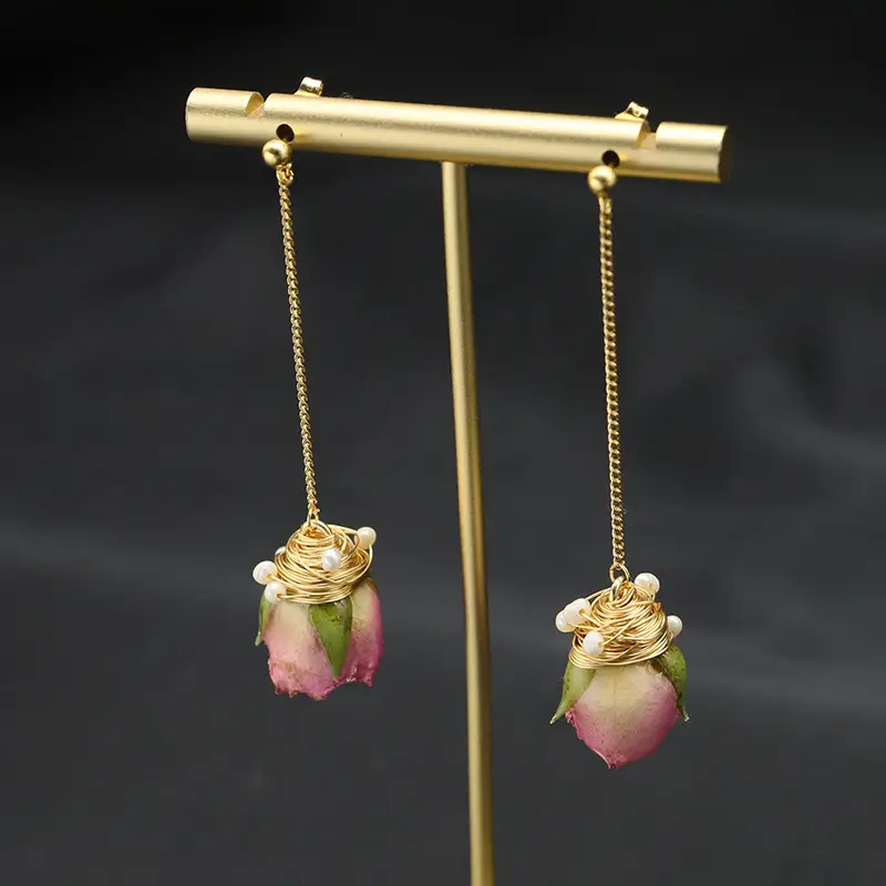 Natural Pearl Earrings Ancient Style Wholesale - Image 4