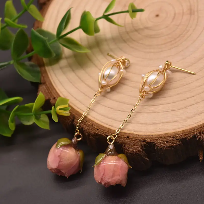 Natural Pearl Earrings Ancient Style Wholesale - Image 7