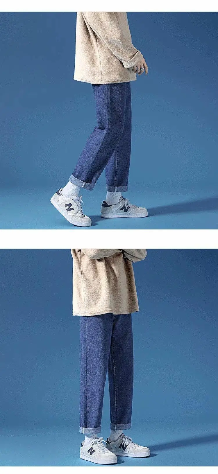 Men's Loose Straight Jeans Spring Autumn New — feature 12