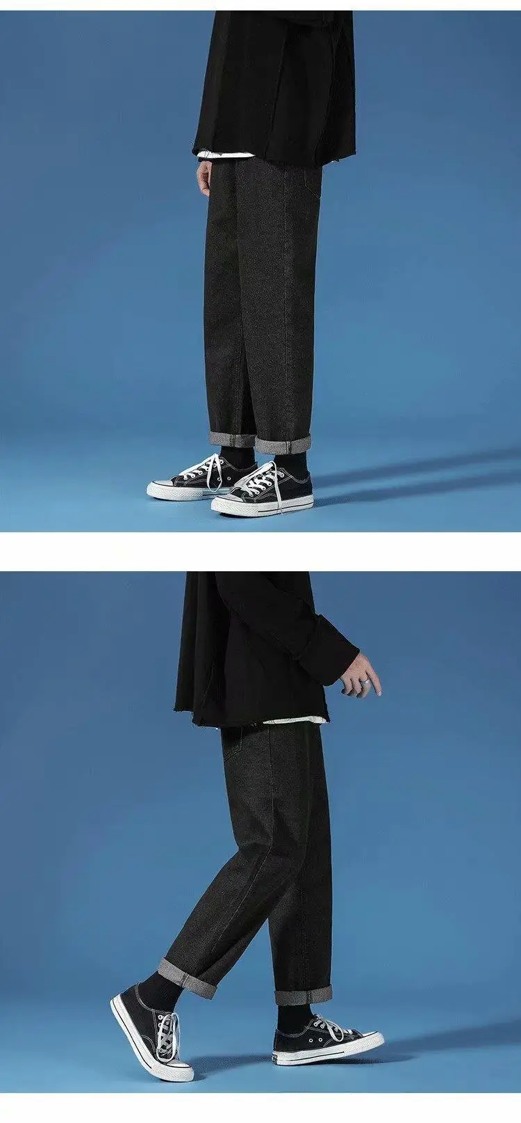 Men's Loose Straight Jeans Spring Autumn New — feature 4