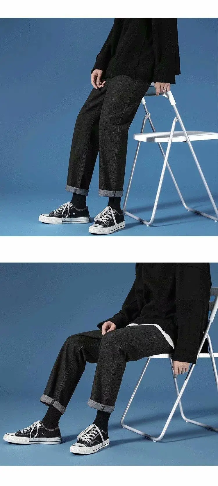 Men's Loose Straight Jeans Spring Autumn New — feature 6