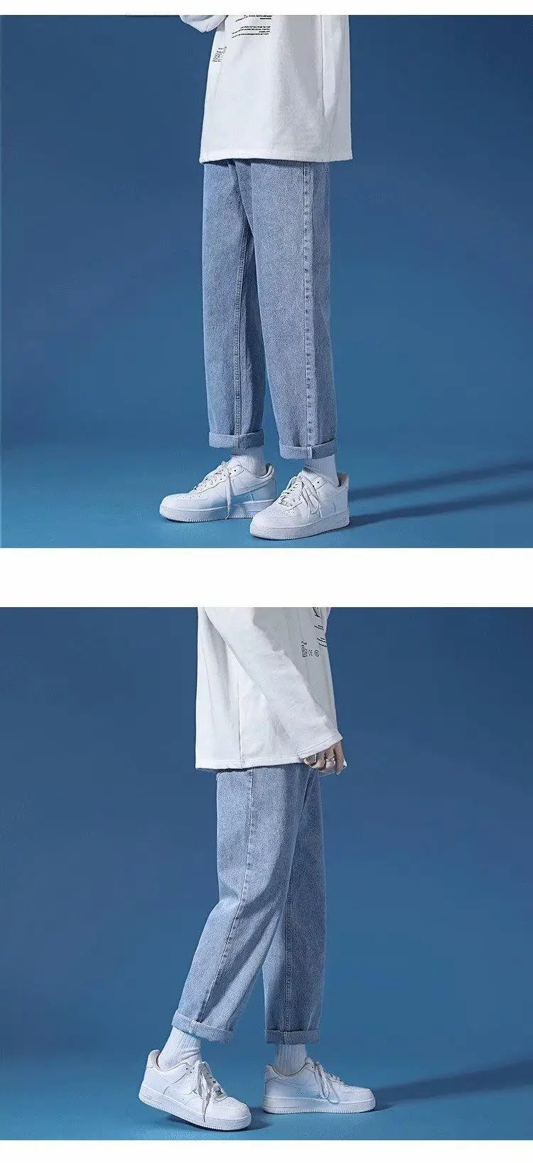 Men's Loose Straight Jeans Spring Autumn New — feature 7
