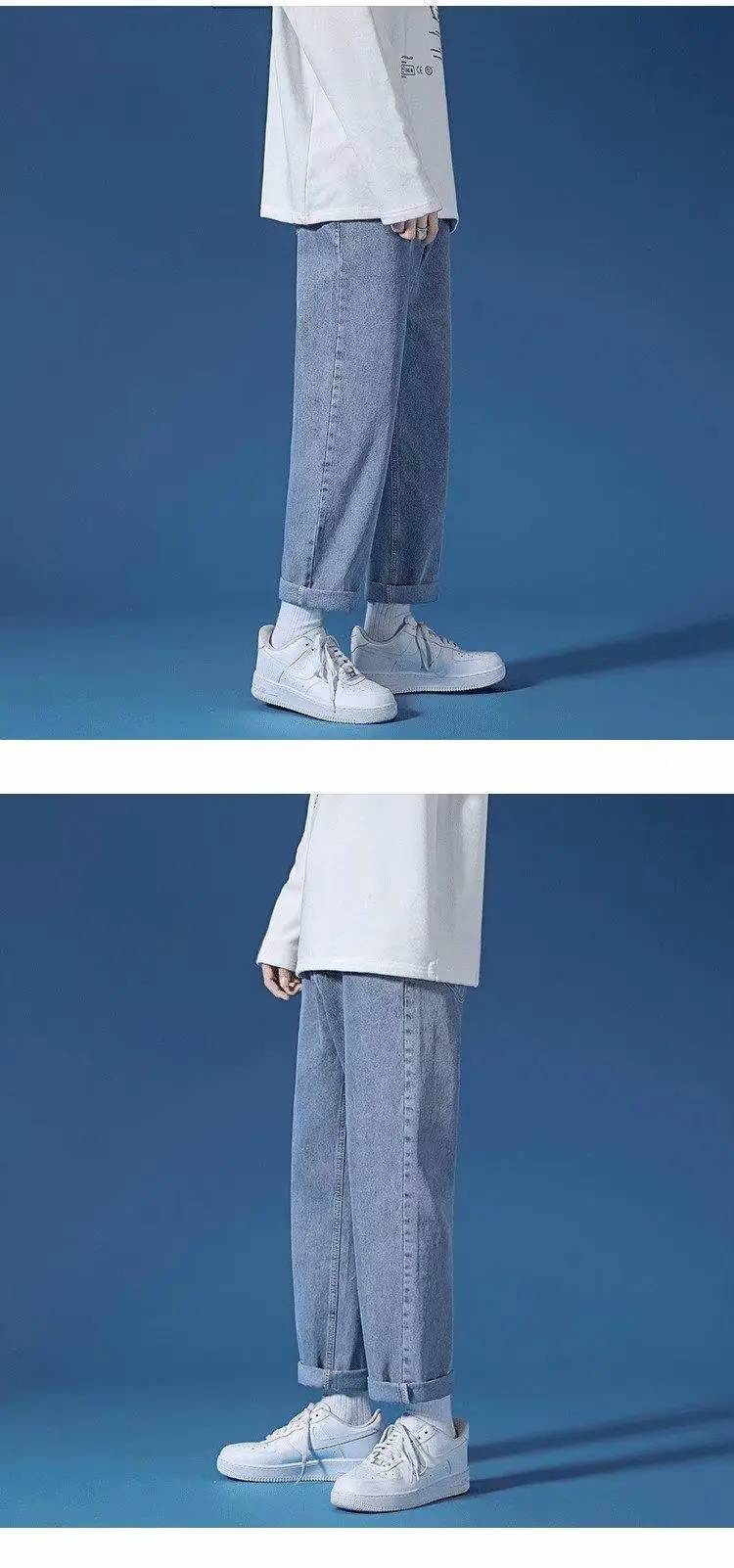 Men's Loose Straight Jeans Spring Autumn New — feature 8