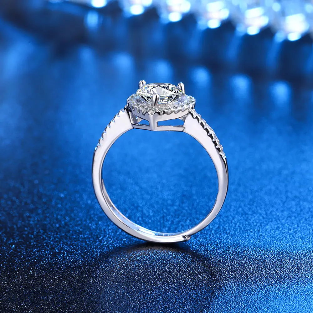 Heart Shaped Zircon Open Ring for Women — feature 4
