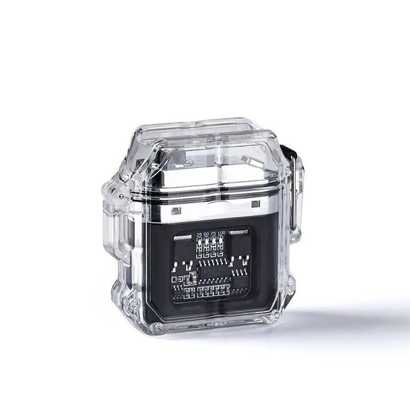 Waterproof Factory Transparent Shell Pulse Lighter Outdoor Windproof - Image 31