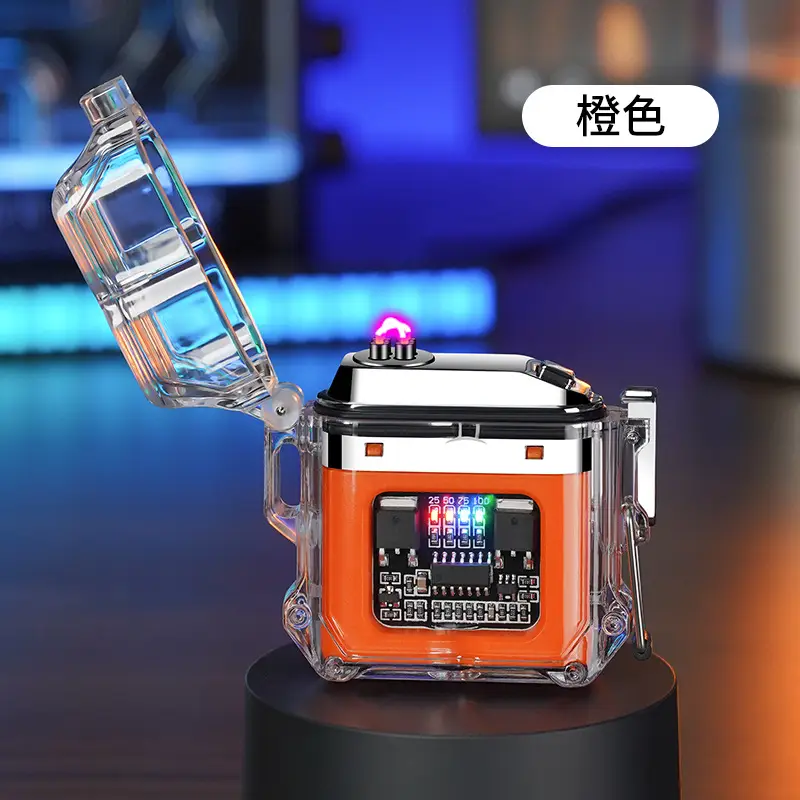 Waterproof Factory Transparent Shell Pulse Lighter Outdoor Windproof - Image 19