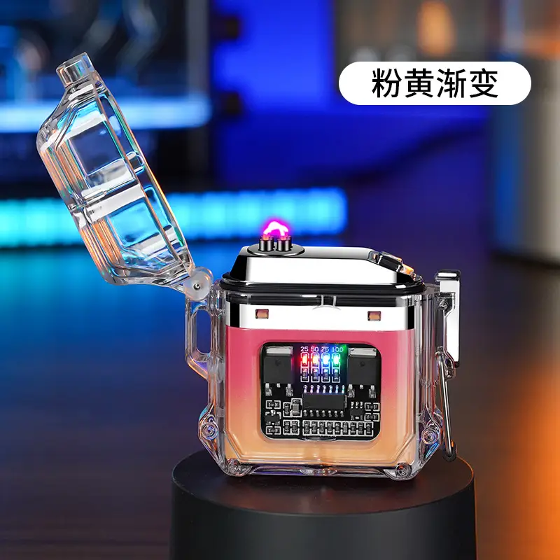 Waterproof Factory Transparent Shell Pulse Lighter Outdoor Windproof - Image 20
